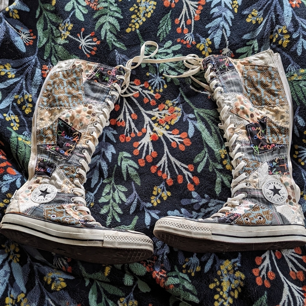 Knee high Converse